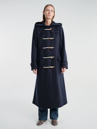 Dries Van Noten - Ruffle Coat in Navy