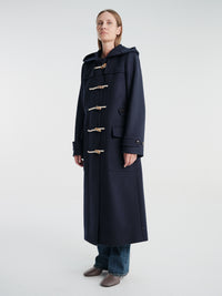 Dries Van Noten - Ruffle Coat in Navy