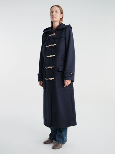 Dries Van Noten - Ruffle 4216 W.W.Coat Nav in Navy