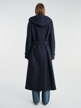 Dries Van Noten - Ruffle 4216 W.W.Coat Nav in Navy