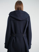 Dries Van Noten - Ruffle 4216 W.W.Coat Nav in Navy