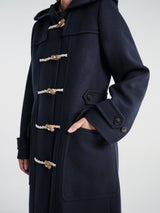 Dries Van Noten - Ruffle 4216 W.W.Coat Nav in Navy