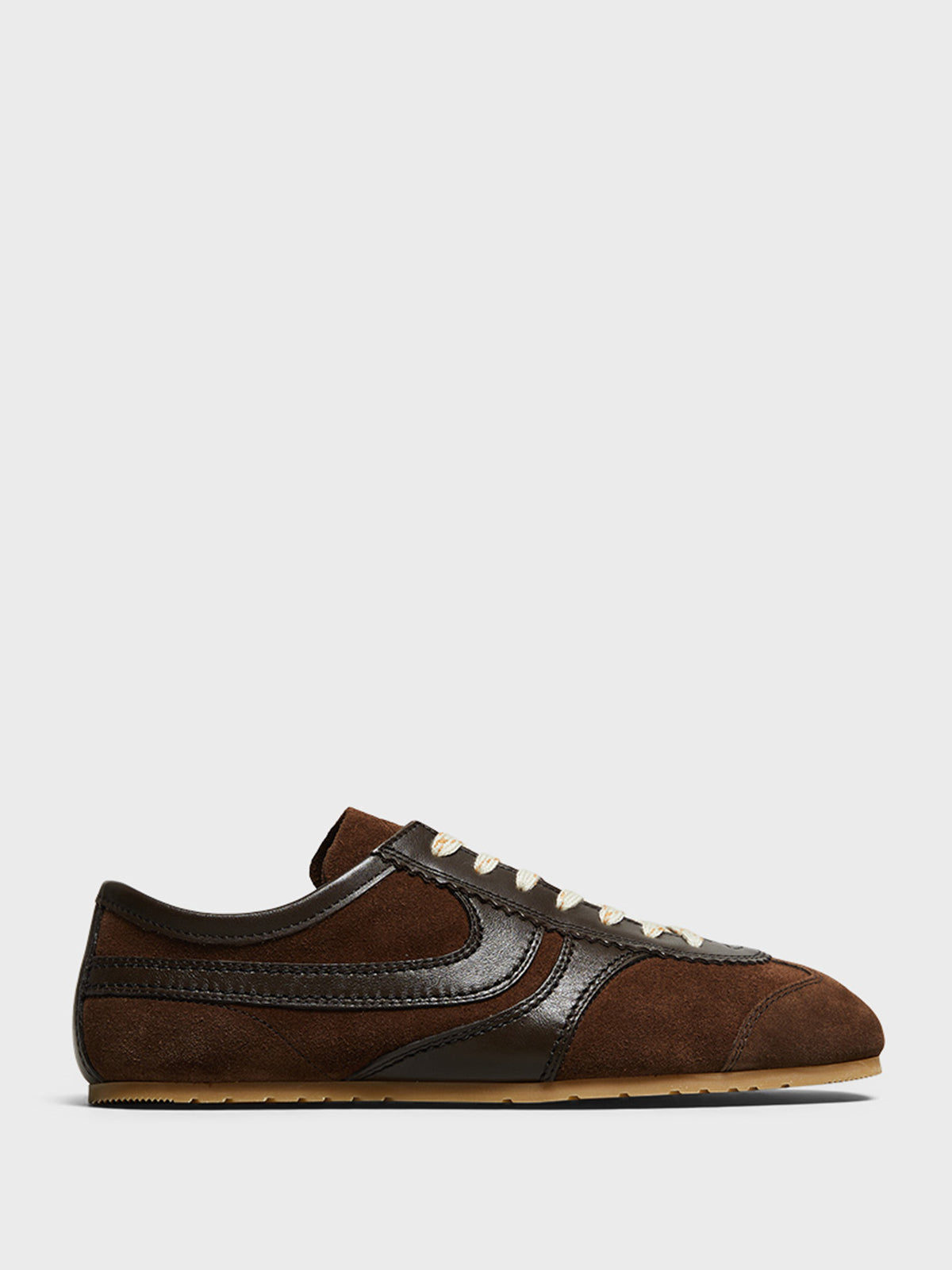 Dries Van Noten - Suede Sneakers in Dark Brown