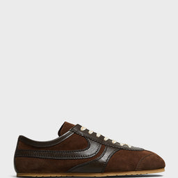 Dries Van Noten - Suede Sneakers in Dark Brown