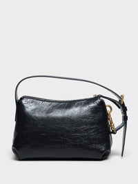 Dries Van Noten - Small Leather Shoulder Bag in Black