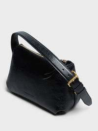 Dries Van Noten - Small Leather Shoulder Bag in Black