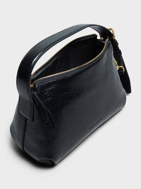 Dries Van Noten - Small Leather Shoulder Bag in Black