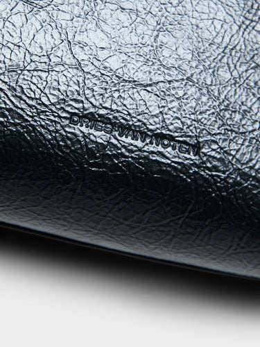 Dries Van Noten - Small Leather Shoulder Bag in Black