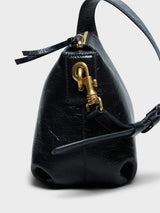 Dries Van Noten - Small Leather Shoulder Bag in Black