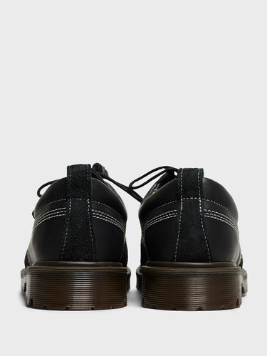 Dr. Martens - Lowell Shoes in Black, Kinsley Tumble and Buttersoft Hairy Suede