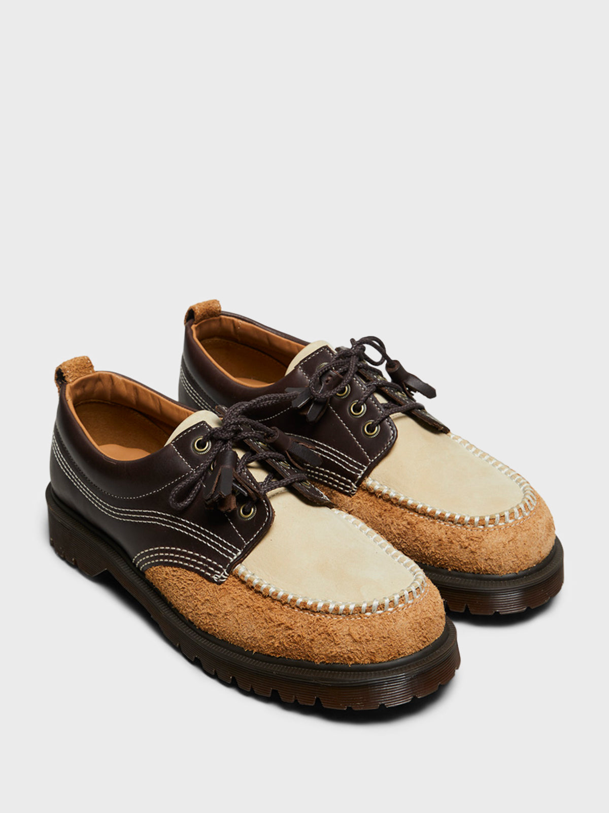 Dr. Martens - Lowell Shoes in Dark Brown, Light Tan, Desert Brown, Kinsley Tumble and Buttersoft Hairy Suede