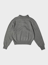 Dunst - Unisex Cashmere Collared Sweater in Melange Grey