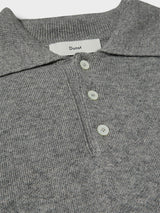 Dunst - Unisex Cashmere Collared Sweater in Melange Grey
