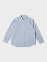 Dunst - Unisex Informal Shirt in Blue Brown Stripe