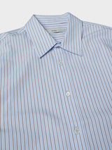 Dunst - Unisex Informal Shirt in Blue Brown Stripe