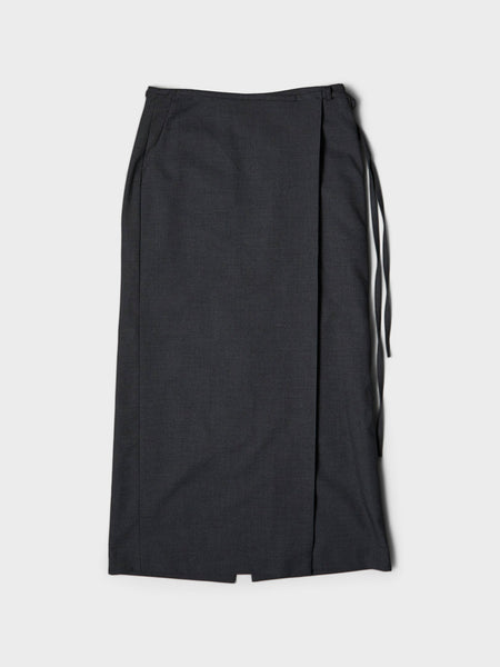 Dunst - Maxi Wrap Skirt in Charcoal Grey – Stoy