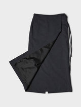 Dunst - Maxi Wrap Skirt in Charcoal Grey