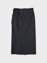 Dunst - Maxi Wrap Skirt in Charcoal Grey