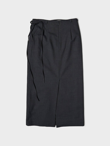 Dunst - Maxi Wrap Skirt in Charcoal Grey