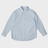 Dunst - Unisex Oversized Striped Shirt in Sky Blue Stripe
