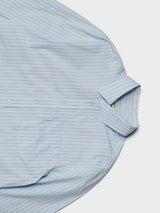 Dunst - Unisex Oversized Striped Shirt in Sky Blue Stripe
