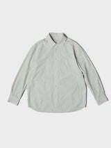 Dunst - Unisex Oversized Striped Shirt in Beige Stripe