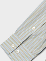 Dunst - Unisex Oversized Striped Shirt in Beige Stripe