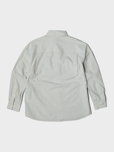 Dunst - Unisex Oversized Striped Shirt in Beige Stripe