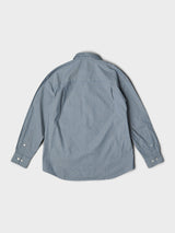 Dunst - Unisex 2-Way Oversized Striped Shirt in Blue Stripe