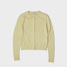 Dunst - Essential Crewneck Knit Cardigan in Lemon