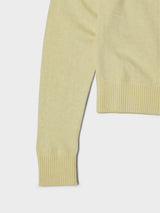 Dunst - Essential Crewneck Knit Cardigan in Lemon