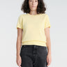 Dunst - Half Sleeve Knit Top in Lemon Butter