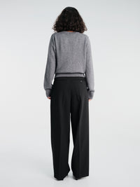 Dunst - Double Pleated Wide Tousers in Black