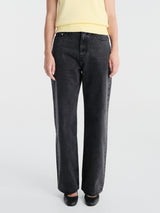 Dunst - Wide Jeans in Washed Black