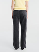 Dunst - Wide Jeans in Washed Black