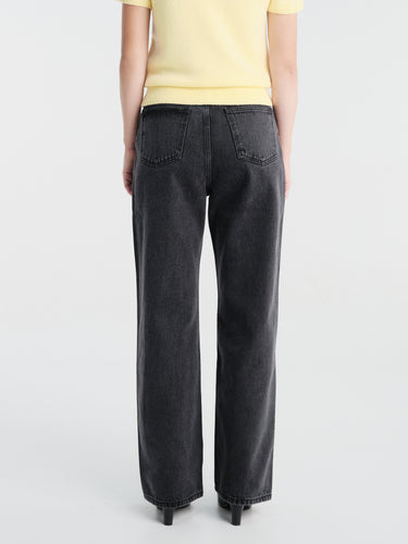 Dunst - Wide Jeans in Washed Black