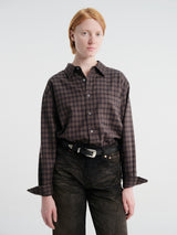 Dunst - Unisex Checked Flannel Shirt in Khaki