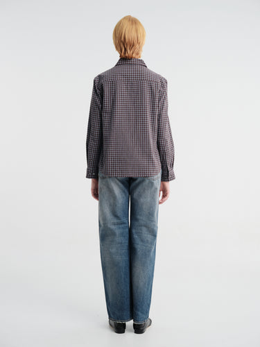 Dunst - Essential Slim Checked Shirt in Brown