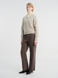 Dunst - Brushed Straight Jeans in Khaki Brown