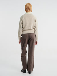 Dunst - Brushed Straight Jeans in Khaki Brown