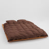 Tekla - Percale Duvet Cover in Cocoa Brown