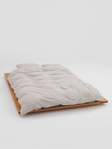 Tekla - Percale Duvet Cover in Soft Grey