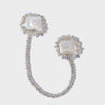 Pearl Octopuss.y - Silencio Chained Brooch in Silver