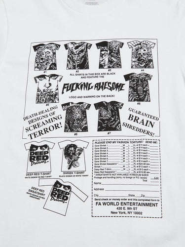 Fucking Awesome - Gore Shriek T-Shirt in White