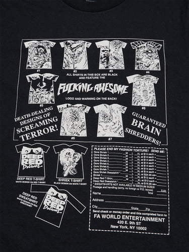 Fucking Awesome - Gore Shriek T-Shirt in Black