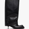 Fidan Novruzova - Tall Iman Kitten Heel Boots in Black