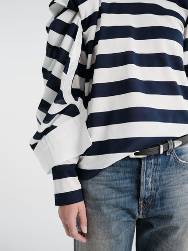Fidan Novruzova - Noemie Polo in Navy & White