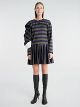 Fidan Novruzova - Noemie Polo Dress in Navy & Khaki