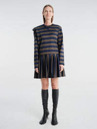 Fidan Novruzova - Noemie Polo Dress in Navy & Khaki