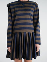 Fidan Novruzova - Noemie Polo Dress in Navy & Khaki